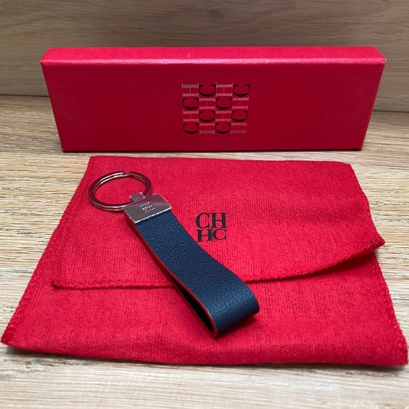 Carolina Herrera Accessories - Black Leather Keychain